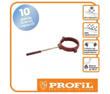 Кронштейн трубы Profil пласт. L160 130 красный