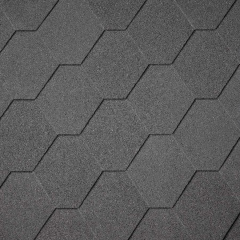 Битумная черепица IKO (Айко) Superglass Hex (01) Black Орехов