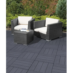 Декоративное покрытие Multy Home Cosmopolitan, рифленое, 30х30см,серый, уп.6 шт. Луцьк