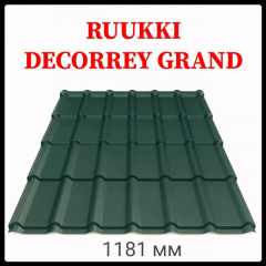 Металлочерепица Ruukki 40 Decorrey Grand (Руукки Декоррей) 0.55 мм Crown BT (Purex) Луцьк