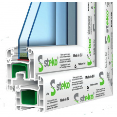 Металлопластиковое окно Steko S 400 Запорожье