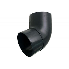 Коліно труби Альта-Профіль Еліт 67 градусів 95 мм графітовий