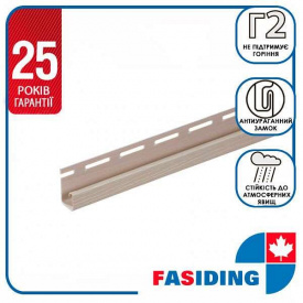 Планка FaSiding "J-trim" "Какао" Т-15. 3.66 м