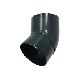 Коліно труби Альта-Профіль Еліт 45 градусів 95 мм графітовий