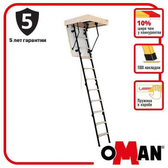 Лестница на чердак Oman Mini Termo (90x70) H265