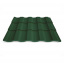 Металлочерепица Верона 0,5 RAL 3005 Арт.201114-3005 201114-6005, RAL 6005 (Зеленый мох) Костопіль