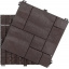 Декоративное покрытие Multy Home Mosaic, рифленое, 30х30см, коричневый, уп.6 шт. Братское