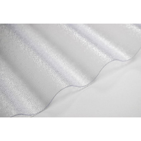 Поликарбонатный шифер TOMO Plex прозрачный текстурированный 2000*1045*1,1мм волна