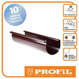 Желоб Profil 90 коричневый 3м