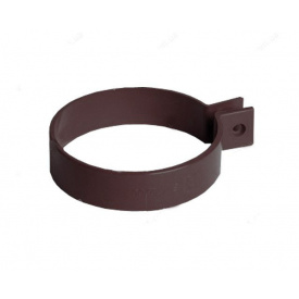Хомут трубы водосточной системы Бриза (Bryza) 90 мм коричневый
