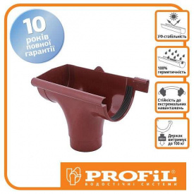 Воронка Profil левая L 130 красная
