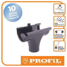 Воронка Profil проходная 130 графитовая