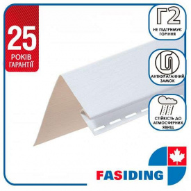 Планка FaSiding "белооконная" "Хлопок", 20см Т-05. 3.00м