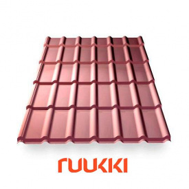 Металлочерепица Ruukki 50 Decorrey Grand (Руукки Декоррей) 0.55 мм PUMA