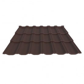 Металлочерепица ГРАДО 0,5 RAL 8017 Арт.201158-8017