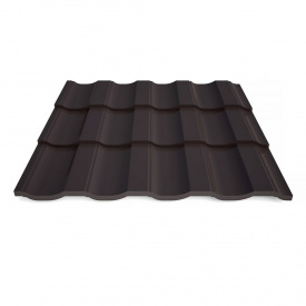 Металлочерепица Верона 0,45 RAL 3005m Арт.201076-3005 201076, Термастил, Suzhou, 30 м.кв. (при заказе менее 30 201076-8019, 1205