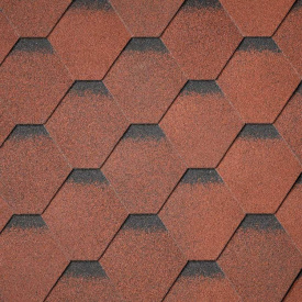 Битумная черепица IKO (Айко) Superglass Hex (20) Tile Red ultra