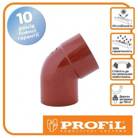 Колено Profil 100 кирпичное