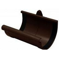 Муфта желоба водосточной системы Бриза (Bryza) 100 мм коричневый