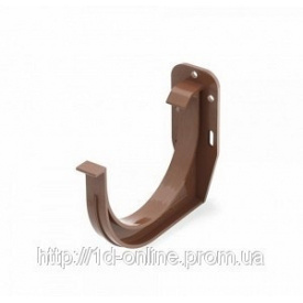 Держатель желоба ПВХ водосточной системы Бриза (Bryza) 100 мм коричневый