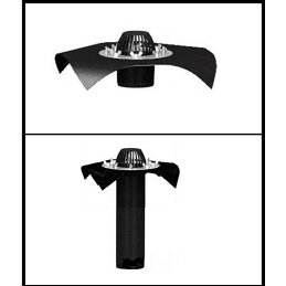 Воронка Кровельная SGT 110/600мм с нержавеющим фланцем, с фартуком