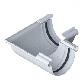 Угол внешний 90град., водосточной системы Бриза (Bryza) 125 мм белый