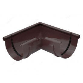 Угол внешний 90 град., водосточной системы Бриза (Bryza) 125 мм коричневый