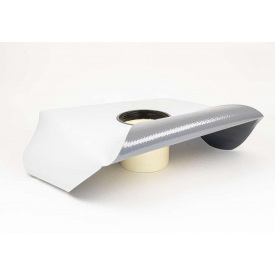 Універсальна парапетна-покрівельна аварійна воронка з поліуретану SitaEasy Plus з ПВХ фартухом (діаметр 110 мм) висота 105 мм.