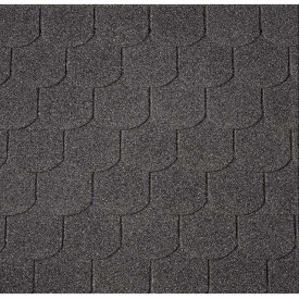 Бітумна черепиця NumberOne Biber (01) Black