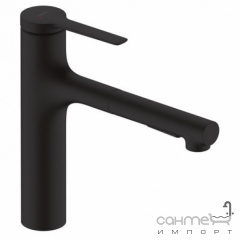 Смеситель для кухни с вытяжным изливом Hansgrohe Zesis M33 KM 160 2j sBox 74823670 матовый черный Вишневое
