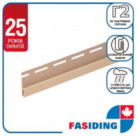 Планка FaSiding "финишная" "Мигдаль" Т-14. 3.66м