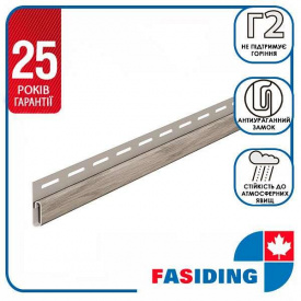 Планка FaSiding WoodHouse "финишная" "Дуб мореный" SVP-14, 3.05м