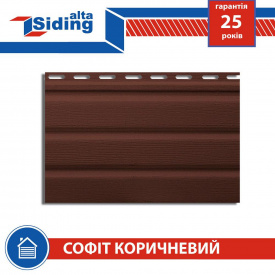 Софит,Альта-Профиль,Т-19-УN,без,перфорации,3000х230,мм,коричневый