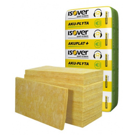 Утеплитель ISOVER Akuplat + (Изовер ЗвукоЗащита) 50 мм (14.4 м2)