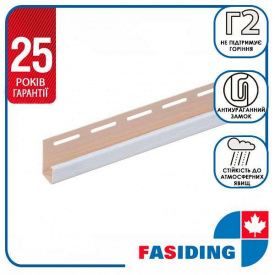 Планка FaSiding "J-trim" "Хлопок" Т-15. 3.66м