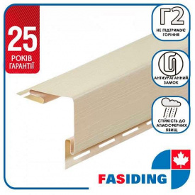 Планка FaSiding "внешний угол" "Пшеница" Т-12. 3.05м
