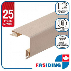Планка FaSiding "внешний угол" "Какао" Т-12. 3.05м