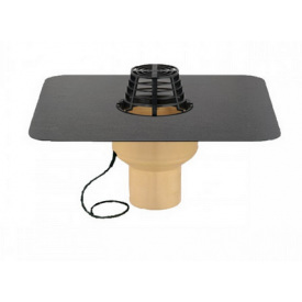 Кровельная воронка из полиуретана SitaTrendy с ПВХ-фартуком и системой обогрева (диаметр 110 мм)