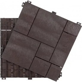 Декоративное покрытие Multy Home Mosaic, рифленое, 30х30см, коричневый, уп.6 шт.