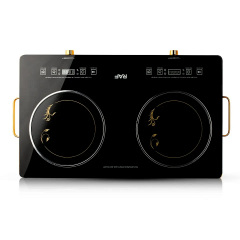Инфракрасная настольная плита RAF R.8088 2 конфорки 4800W Black (3_02408) Суми
