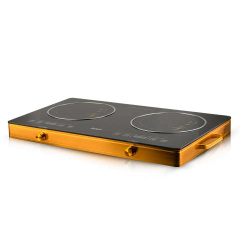 Инфракрасная настольная плита RAF R.8088 2 конфорки 4800W Black (3_02408) Суми