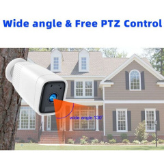 Wifi камера с большим аккумулятором 12 000 мАч Sdeter B-12, уличная, с записью на SD карту до 128 Гб, Белая (100386) Балаклія