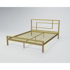 Двоспальне ліжко Tenero хайфа 140х200 см металеве білого кольору Каменец-Подольский