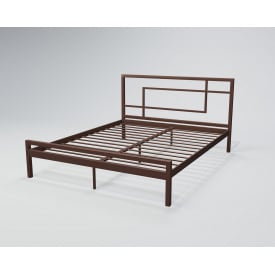 Двоспальне ліжко Tenero хайфа 140х200 см металеве білого кольору