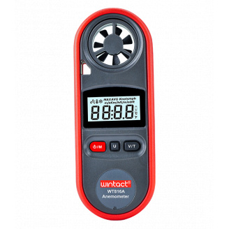 Анемометр цифровой 0,7-30м/с, -10-45°C WINTACT WT816A