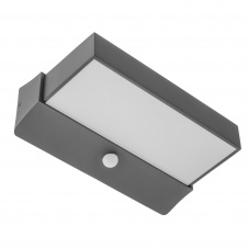 Светильник фасадный накладной led с датчиком движения IP54 Brille 10W AL-87 Серый