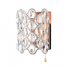 Бра LED хрустальное с выключателем Дворцовый Brille 40W BCL-485 Золотистый