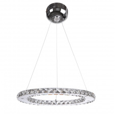 Люстра Brille Хрустальные кольца LED 33W Хром