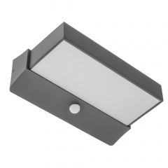 Светильник фасадный накладной led с датчиком движения IP54 Brille 10W AL-87 Серый Одеса