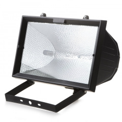 Прожектор галогенный Brille IP54 1500W HL-04 Черный 152011 Коломия